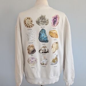 Women's H&M Relaxed Fit Stones Sweatshirt Large Loose Fit